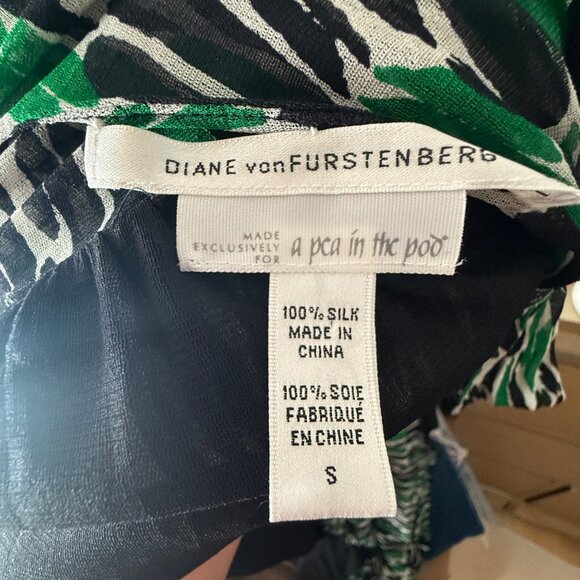 Diane Von Furstenberg For Pea in the Pod Silk Sleeveless Midi Maternity Dress Si - Picture 5 of 5